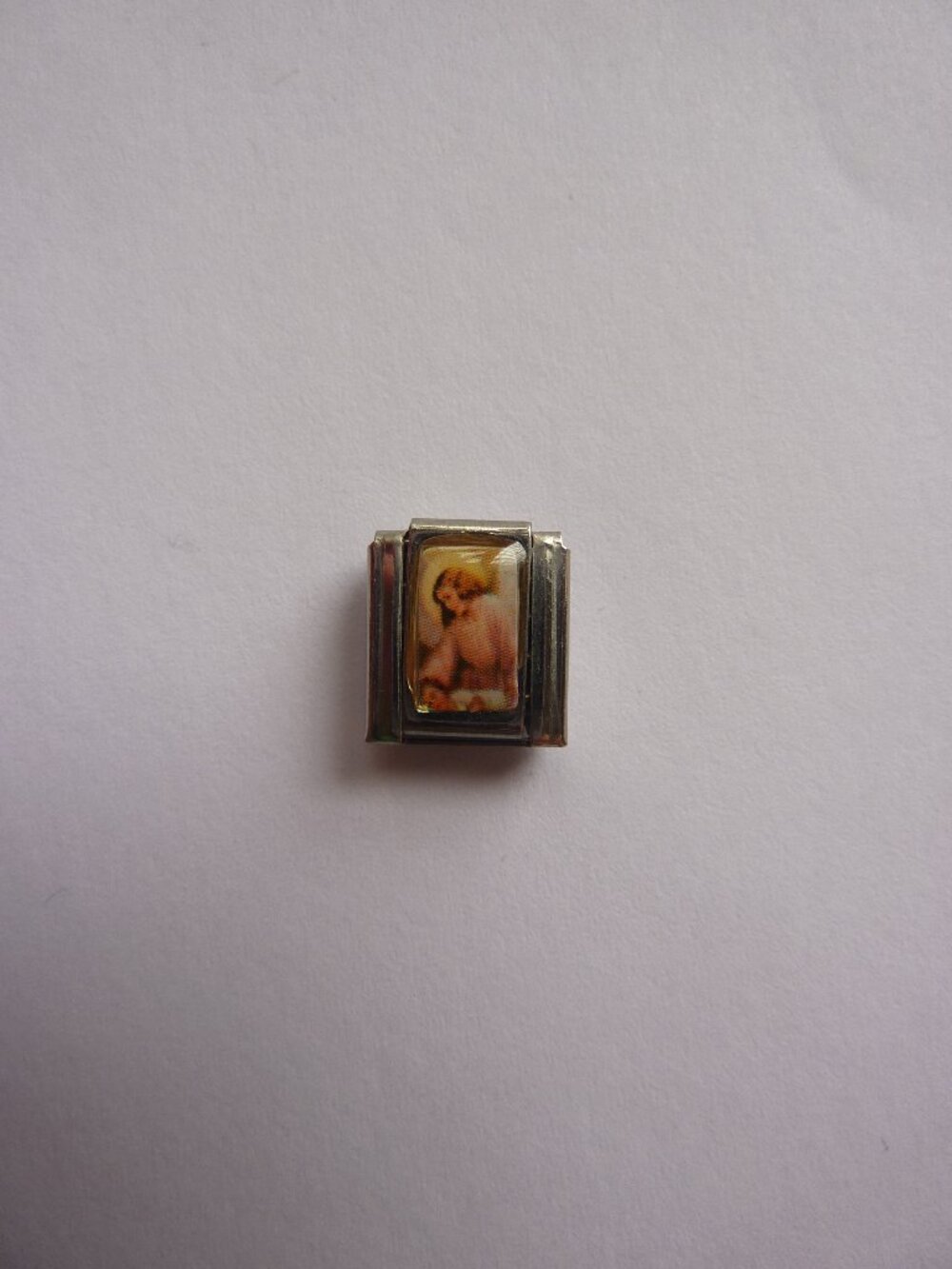 Catholic Link for Nomination-Style Italian Charm Bracelet